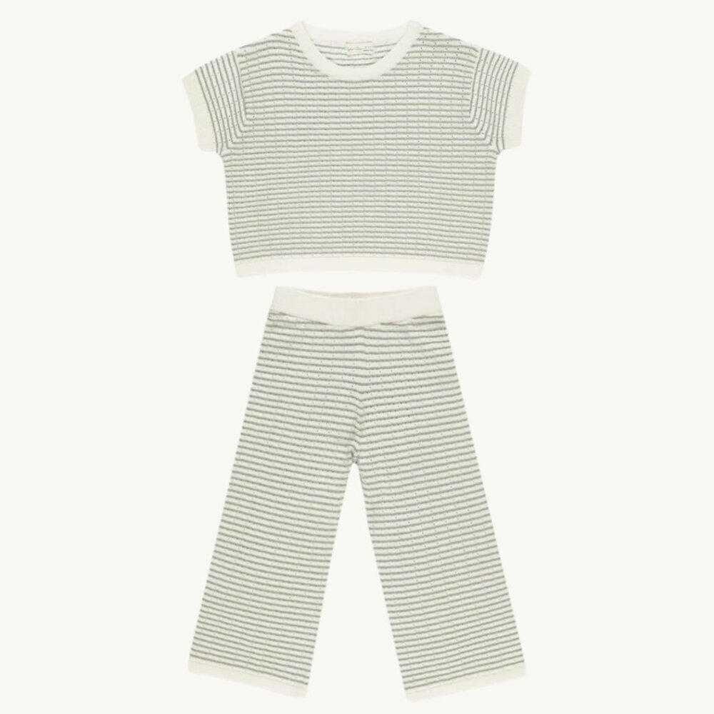 NWT - Rylee + Cru Sage Stripes Knit Set​​